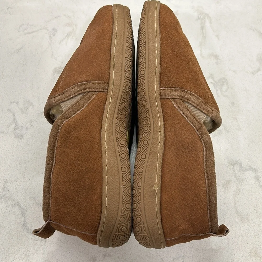 Romeo Genuine Shearling Leather OLD FRIEND Men’s Size 9 Slippers Chestnut